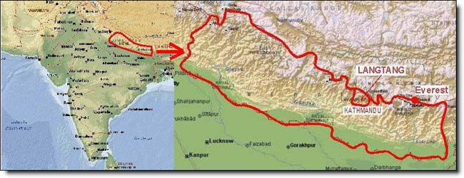Népal et la région du Langtang