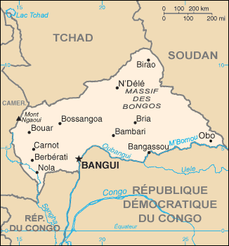 République centrafricaine Atlas