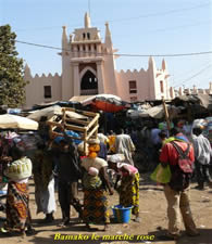 Le marché rose de Bamako