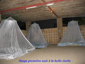 La première nuit à Sanga