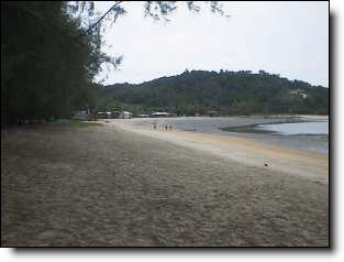 Plage de Cherating à marée basse