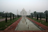 Taj Mahal à l'aube