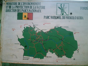 La carte du parc