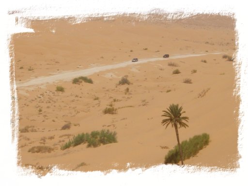 Grande piste qui conduit à Bordj-el-Khadra