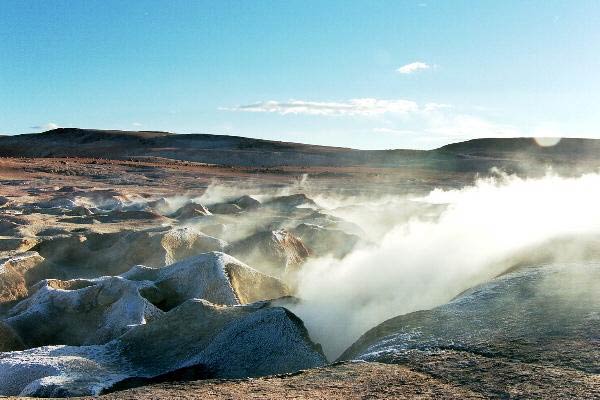 Geysers de vapeur