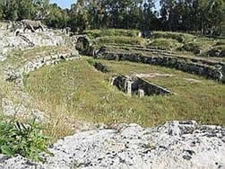 Syracuse : l'amphithéatre Romain elliptique