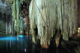 Cenote Xkeken - Stalactites 