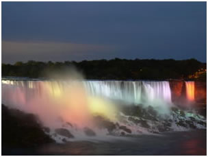 chutes du Niagara en couleurs