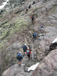 Escalade du Cirque de Solitude