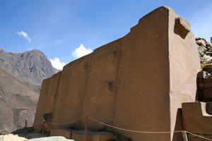 Ollantaytambo - Mur du temple Inca