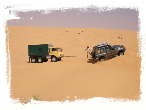 Dépannage dans le sable mou