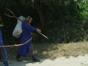 Femme en costume traditionnel