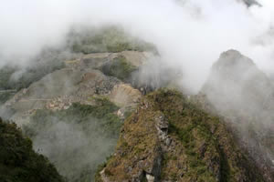 Vue lors de la montée au Huayna Picchu