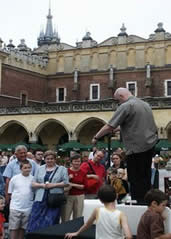 Place médiévale à Cracovie 