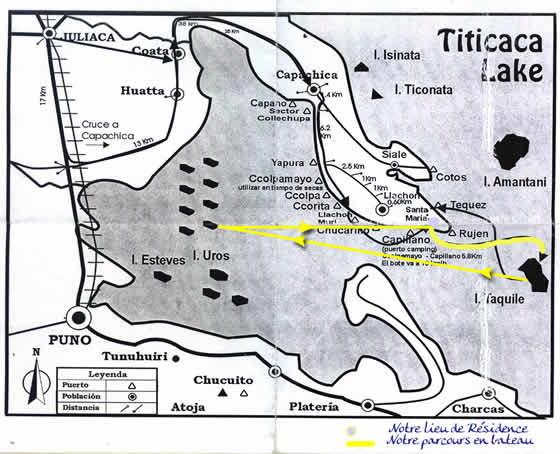 carte du lac titicaca