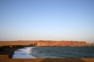 Falaises au coucher du soleil