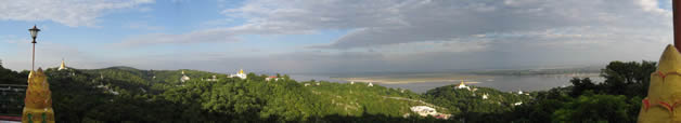Panorama depuis la colline de Sagaing