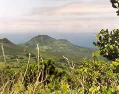 Vue sur des anciens cratères