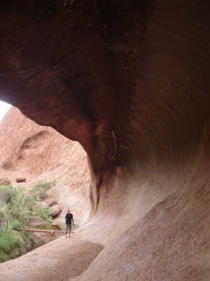 sur le mont Uluru