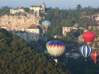 Vol de montgolfières