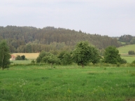 Vue sur la campagne de la Bohême du Sud