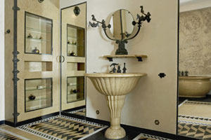 Salle de bain de l'appartement privé de Jeanne Lanvin