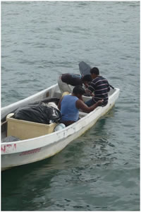 Session de pêche près du Port