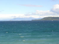 Vue sur le lac de Taupo