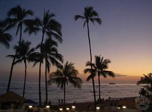 Waikiki la nuit