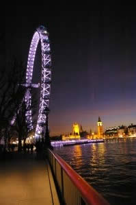 London Eye la nuit