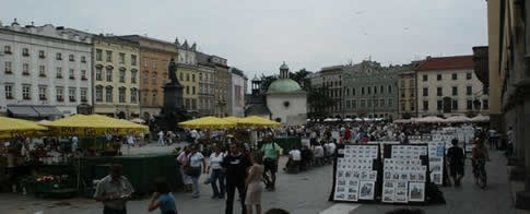 Place médiévale à Cracovie 