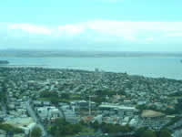 Vue sur la baie d'Auckland