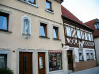 Détails d'une façade d'une maison d'AuBfurt