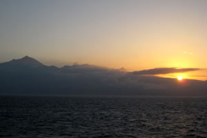 Lever de soleil derrière Tenerife