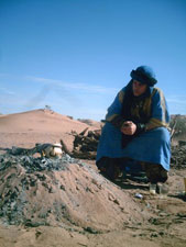 Nicolas dans le campement