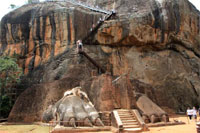Sigiriya - Les pattes de lion