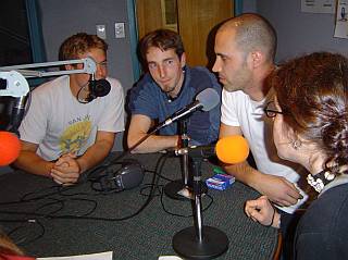 Christophe en pleine discussion
