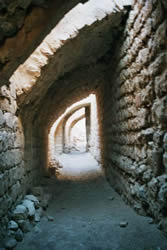 chemin voûté du château de Shobak