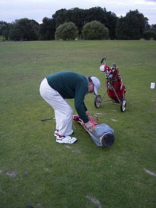 Fin de la scéance de golf à Auckland