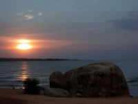 Musoma - Coucher de soliel sur le lac Victoria