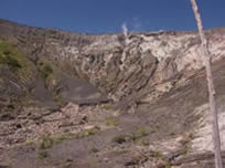 vue sur l'arête du cratère Pago