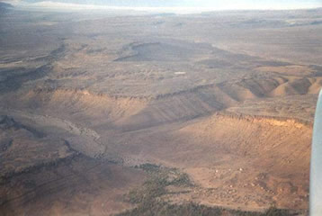 Mauritanie vue d'avion