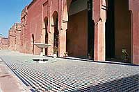 cour centrale et  la Kasbah