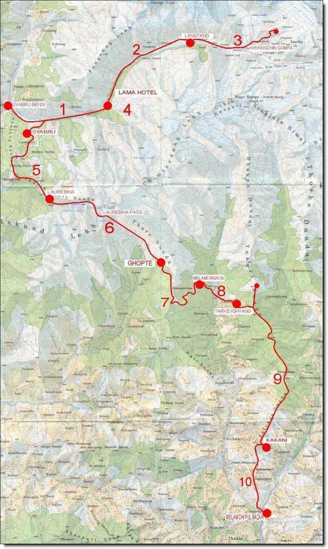 Parcours du trek