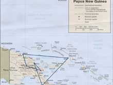 Carte Papouasie