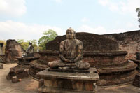 Polonnaruwa - Bouddha dans le Vatadage