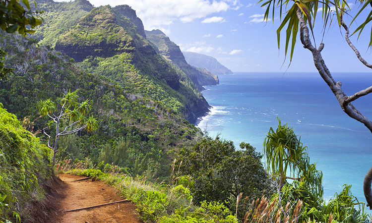 Le trail Kalalau, Kauai à Hawaï