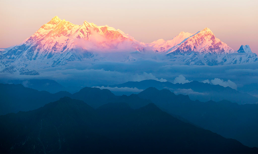 Lever soleil Himalaya