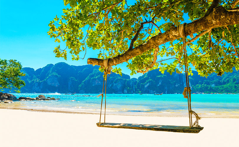 Plage paradisiaque en Thaïlande