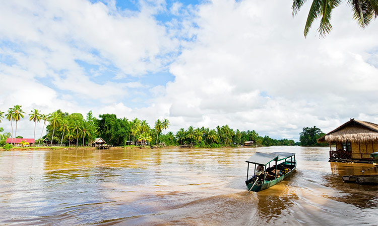 Boat Mékong Laos